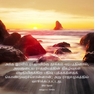 Picture 03 - எஸ்தர் 6:1 TAMIRV - அந்த இரவில் - Bible Verse Picture