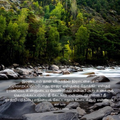 Picture 03 - எஸ்தர் 7:2 TAMIRV - இரண்டாம் நாள் - Bible Verse Picture