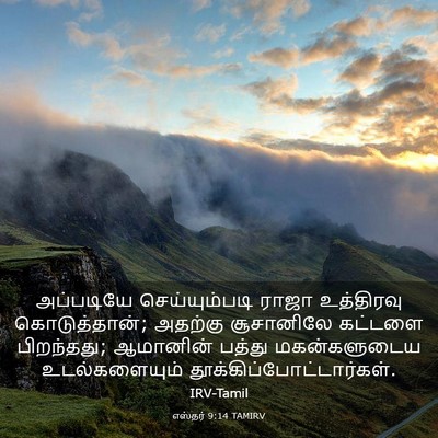 Picture 03 - எஸ்தர் 9:14 TAMIRV - அப்படியே - Bible Verse Picture