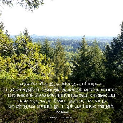 Picture 03 - எஸ்றா 6:10 TAMIRV - எருசலேமில் - Bible Verse Picture