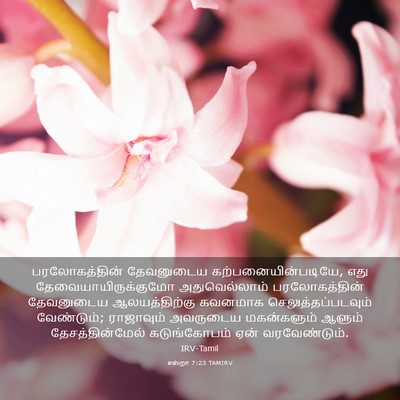Picture 03 - எஸ்றா 7:23 TAMIRV - பரலோகத்தின் - Bible Verse Picture