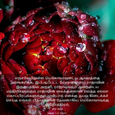 Picture 03 - எஸ்றா 7:27 TAMIRV - எருசலேமிலுள்ள - Bible Verse Picture
