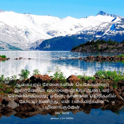 Picture 03 - ஏசாயா 1:24 TAMIRV - ஆகையால் சேனைகளின் - Bible Verse Picture