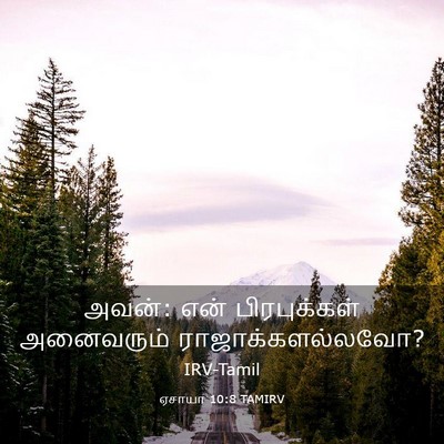 Picture 03 - ஏசாயா 10:8 TAMIRV - அவன்: என் - Bible Verse Picture