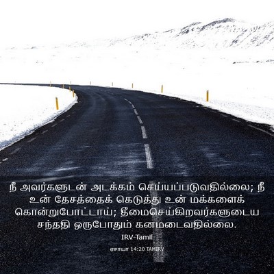 Picture 03 - ஏசாயா 14:20 TAMIRV - நீ அவர்களுடன் - Bible Verse Picture