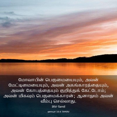 Picture 03 - ஏசாயா 16:6 TAMIRV - மோவாபின் - Bible Verse Picture