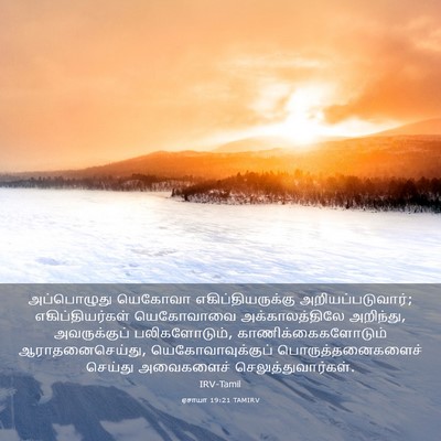 Picture 03 - ஏசாயா 19:21 TAMIRV - அப்பொழுது யெகோவா - Bible Verse Picture