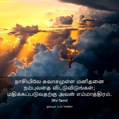 Picture 03 - ஏசாயா 2:22 TAMIRV - நாசியிலே - Bible Verse Picture