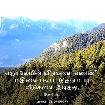 Picture 03 - ஏசாயா 22:10 TAMIRV - எருசலேமின் - Bible Verse Picture