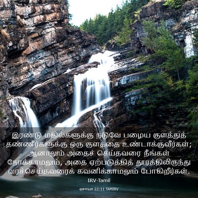 Picture 03 - ஏசாயா 22:11 TAMIRV - இரண்டு - Bible Verse Picture