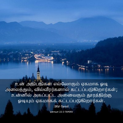 Picture 03 - ஏசாயா 22:3 TAMIRV - உன் அதிபதிகள் - Bible Verse Picture