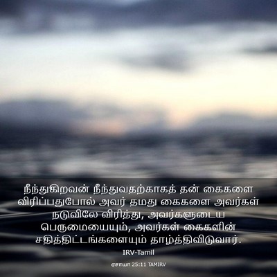 Picture 03 - ஏசாயா 25:11 TAMIRV - நீந்துகிறவன் - Bible Verse Picture