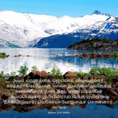 Picture 03 - ஏசாயா 25:8 TAMIRV - அவர் மரணத்தை - Bible Verse Picture