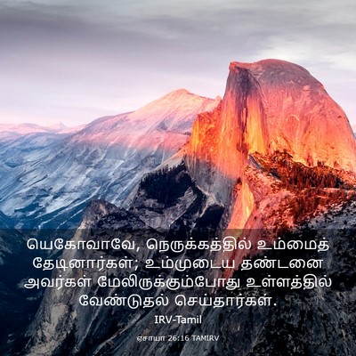 Picture 03 - ஏசாயா 26:16 TAMIRV - யெகோவாவே, - Bible Verse Picture