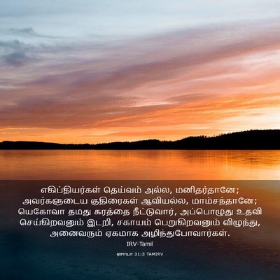 Picture 03 - ஏசாயா 31:3 TAMIRV - எகிப்தியர்கள் - Bible Verse Picture