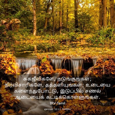 Picture 03 - ஏசாயா 32:11 TAMIRV - சுகஜீவிகளே, - Bible Verse Picture