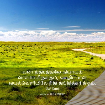 Picture 03 - ஏசாயா 32:16 TAMIRV - வனாந்திரத்திலே - Bible Verse Picture