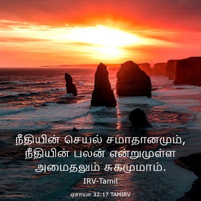 Picture 03 - ஏசாயா 32:17 TAMIRV - நீதியின் செயல் - Bible Verse Picture