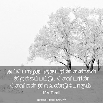 Picture 03 - ஏசாயா 35:5 TAMIRV - அப்பொழுது - Bible Verse Picture