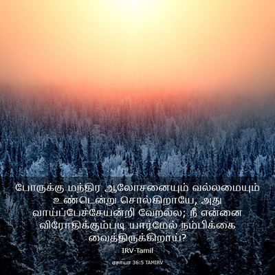 Picture 03 - ஏசாயா 36:5 TAMIRV - போருக்கு மந்திர - Bible Verse Picture