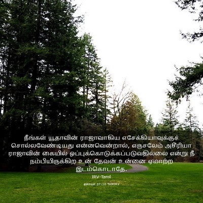 Picture 03 - ஏசாயா 37:10 TAMIRV - நீங்கள் யூதாவின் - Bible Verse Picture