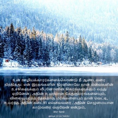 Picture 03 - ஏசாயா 37:24 TAMIRV - உன் - Bible Verse Picture