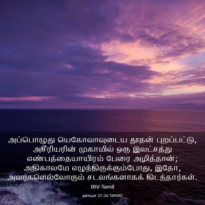 Picture 03 - ஏசாயா 37:36 TAMIRV - அப்பொழுது - Bible Verse Picture