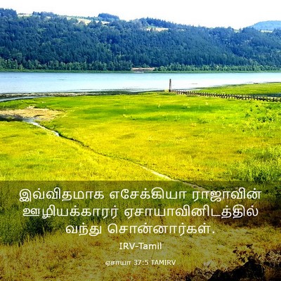 Picture 03 - ஏசாயா 37:5 TAMIRV - இவ்விதமாக - Bible Verse Picture