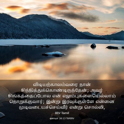 Picture 03 - ஏசாயா 38:13 TAMIRV - விடியற்காலம்வரை - Bible Verse Picture