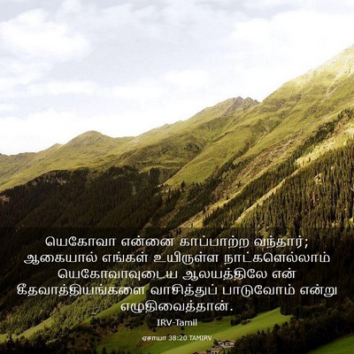 Picture 03 - ஏசாயா 38:20 TAMIRV - யெகோவா என்னை - Bible Verse Picture