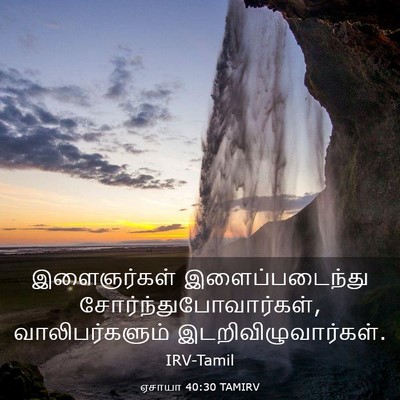 Picture 03 - ஏசாயா 40:30 TAMIRV - இளைஞர்கள் - Bible Verse Picture