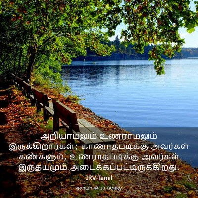 Picture 03 - ஏசாயா 44:18 TAMIRV - அறியாமலும் - Bible Verse Picture
