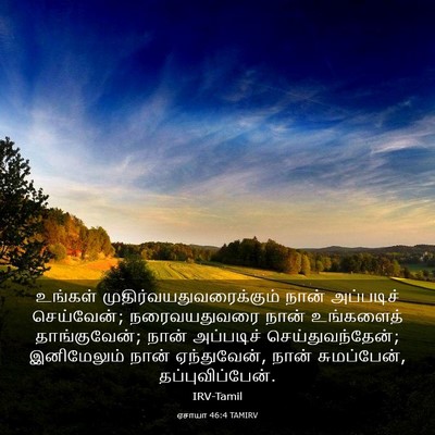 Picture 03 - ஏசாயா 46:4 TAMIRV - உங்கள் - Bible Verse Picture