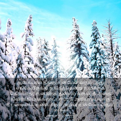 Picture 03 - ஏசாயா 47:11 TAMIRV - ஆகையால் தீங்கு - Bible Verse Picture