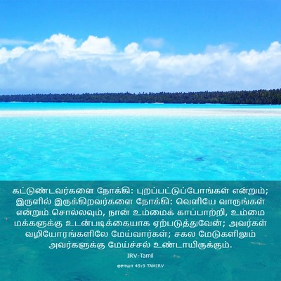 Picture 03 - ஏசாயா 49:9 TAMIRV - கட்டுண்டவர்களை - Bible Verse Picture