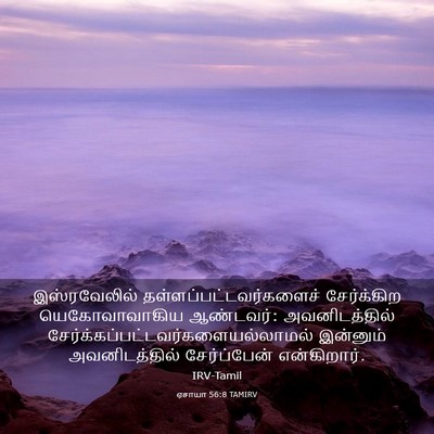 Picture 03 - ஏசாயா 56:8 TAMIRV - இஸ்ரவேலில் - Bible Verse Picture