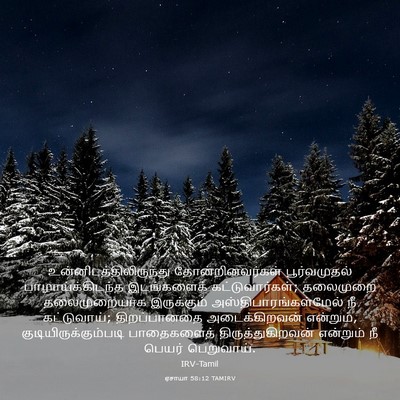 Picture 03 - ஏசாயா 58:12 TAMIRV -  - Bible Verse Picture