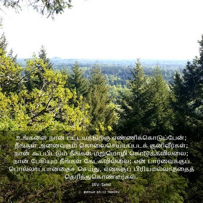 Picture 03 - ஏசாயா 65:12 TAMIRV - உங்களை நான் - Bible Verse Picture
