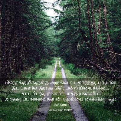 Picture 03 - ஏசாயா 65:4 TAMIRV -  - Bible Verse Picture