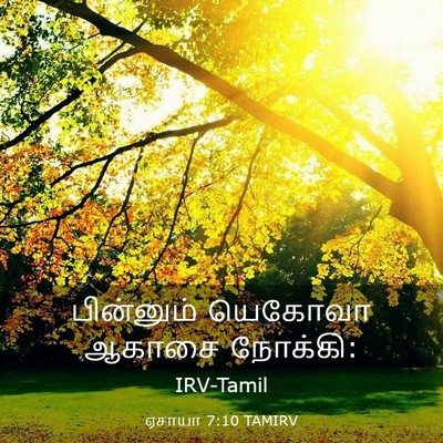 Picture 03 - ஏசாயா 7:10 TAMIRV - பின்னும் யெகோவா - Bible Verse Picture