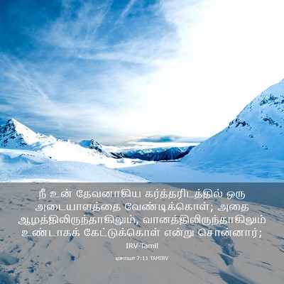 Picture 03 - ஏசாயா 7:11 TAMIRV - நீ உன் தேவனாகிய - Bible Verse Picture