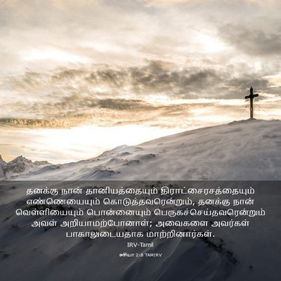 Picture 03 - ஓசியா 2:8 TAMIRV - தனக்கு நான் - Bible Verse Picture