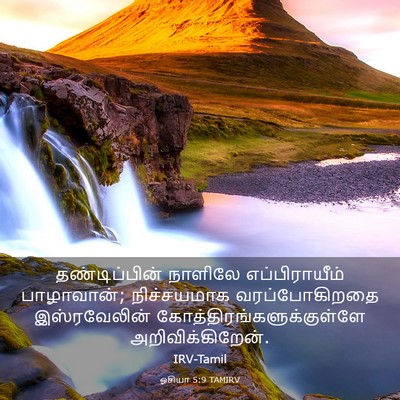Picture 03 - ஓசியா 5:9 TAMIRV - தண்டிப்பின் - Bible Verse Picture