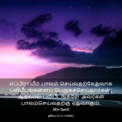 Picture 03 - ஓசியா 8:11 TAMIRV - எப்பிராயீம் பாவம் - Bible Verse Picture