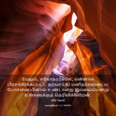 Picture 03 - கலாத்தியர் 1:11 TAMIRV - மேலும், - Bible Verse Picture
