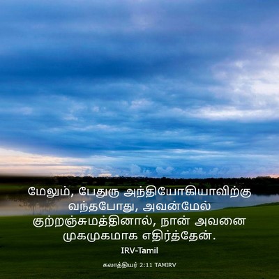 Picture 03 - கலாத்தியர் 2:11 TAMIRV - மேலும், பேதுரு - Bible Verse Picture