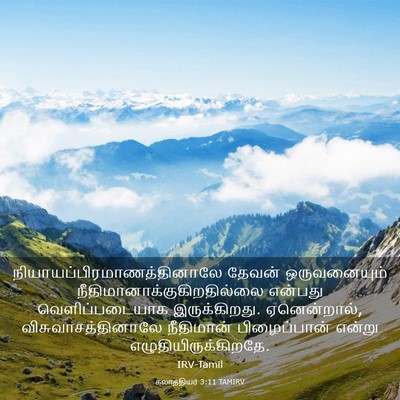 Picture 03 - கலாத்தியர் 3:11 TAMIRV -  - Bible Verse Picture