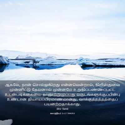 Picture 03 - கலாத்தியர் 3:17 TAMIRV - ஆகவே, நான் - Bible Verse Picture