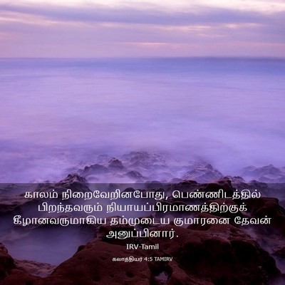 Picture 03 - கலாத்தியர் 4:5 TAMIRV - காலம் - Bible Verse Picture