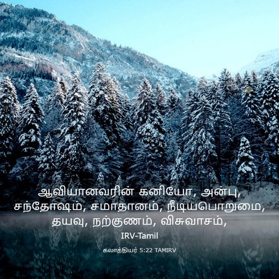 Picture 03 - கலாத்தியர் 5:22 TAMIRV - ஆவியானவரின் - Bible Verse Picture
